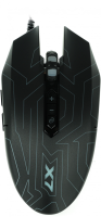 Мышь A4Tech X77 черный оптическая (2400dpi) USB (8but)