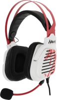 Наушники с микрофоном A4Tech Bloody G560 белый/красный 2м мониторные оголовье (G560 NARAKA)