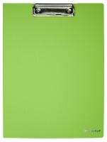 Папка клип-борд Silwerhof 957023 A4 полифом 1.8мм салатовый с крышкой