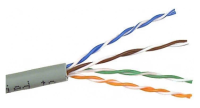Кабель информационный Lanmaster TWT-5EUTP/100-GY кат.5E U/UTP 4X2X24AWG PVC внутренний 100м серый
