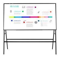 Доска магнитно-маркерная Deli 8786 лак белый/черный 90x180см алюминиевая рама на подставке с аксессуарами