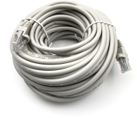 Патч-корд Buro UTP-5E-15M-G-LSZH UTP cat.5E 15м серый RJ-45 (m)-RJ-45 (m)