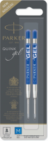 Стержень гелевый Parker Quink Z10 (1950364) M 0.7мм синие чернила блистер (2шт)