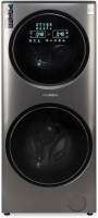 Стиральная машина Hyundai Proxima WMD9424 кл.:A+++ фронт. макс.:15кг (с сушкой) темно-серебристый