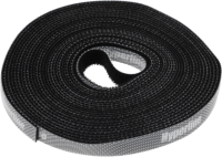 Хомут-липучка Hyperline WASNR-5X9-BK 5000x9мм (упак:1шт) полиамид черный