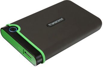 Жесткий диск Transcend USB 3.0 1Tb TS1TSJ25M3S StoreJet 25M3S (5400rpm) 2.5" серый