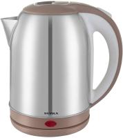 Чайник Supra KES-1825 1.8л. 1500Вт серебристый/бежевый (металл/пластик)