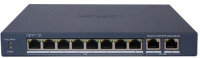 Коммутатор Hikvision DS-3E1310P-EI/M (L2) 8x100Мбит/с 2SFP 60W