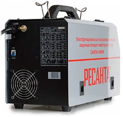 Сварочный аппарат Ресанта САИПА-200МФ инвертор ММА/TIG MIG/MAG 6.8кВт