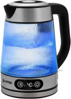 Чайник электрический Vitek VT-8825 1.8л. 2200Вт прозрачный корпус: стекло