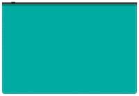 Папка на молнии ZIP Бюрократ -BPM4ATURGBL A4+ полипропилен 0.15мм бирюзовый цвет молнии черный