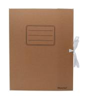 Папка архивная 2 завязки Silwerhof ПАЗ-150БУРЫЙ микрогофрокартон корешок 150мм A4 325x250x150мм бурый