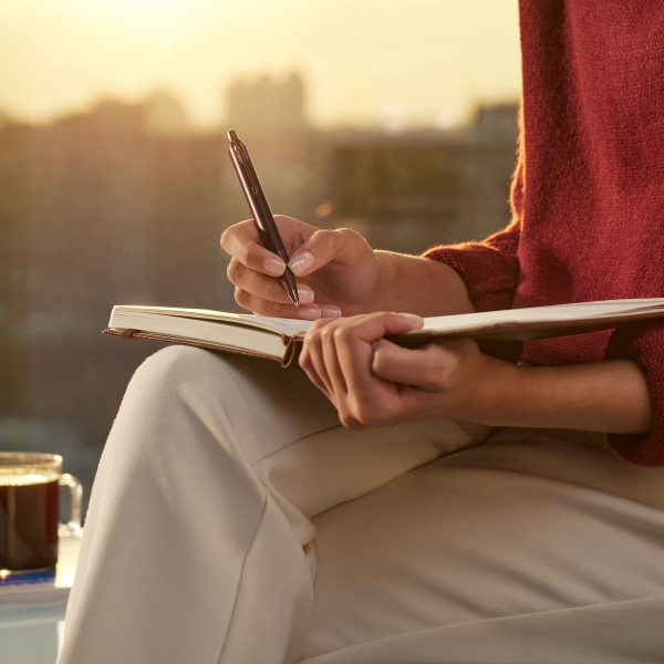 Ручка шариков. Parker IM Monochrome K328 (2190514) Burgundy PVD M чернила син. подар.кор.