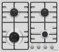 Газовая варочная поверхность Maunfeld EGHE.64.3STS-EW белый
