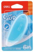 Лента коррект. Deli EH20001 6мх5мм ассорти корпус белый блистер