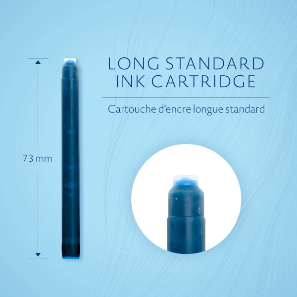 Картридж Waterman Standard (CWS0110860) Serenity Blue чернила для ручек перьевых (8шт)