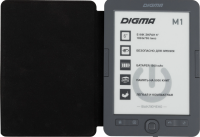 Электронная книга Digma M1 6" E-ink HD Pearl 758x1024 600MHz 128Mb/4Gb/SD/microSDHC темно-серый (в компл.:обложка)