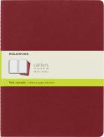Блокнот Moleskine CAHIER JOURNAL CH123 XLarge 190х250мм обложка картон 120стр. нелинованный клюквенный (3шт)