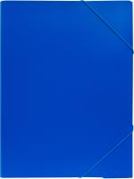 Папка на резинке Бюрократ -PRA3BLUЕ A3 пластик 0.7мм синий вмест.:400лист.