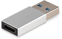 Адаптер Buro ver3.0 USB A(m) USB Type-C (f) (BU-USB3-AM-CF) серебристый