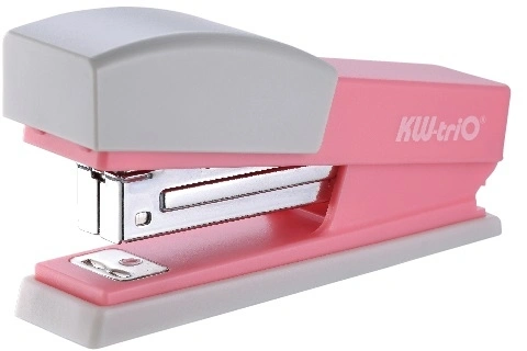 Комплект степлер+скобы Kw-Trio 055X66-PNK Swing Standing 24/6 26/6 (20листов) розовый 100скоб пластик блистер