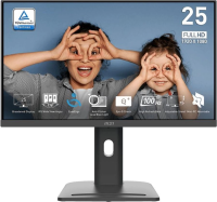 Монитор MSI 24.5" Pro MP253P черный IPS LED 16:9 HDMI M/M HAS Piv 300cd 178гр/178гр 1920x1080 100Hz VGA DP FHD 2.7кг