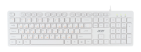 Клавиатура Acer OKW123 белый USB (ZL.KBDEE.00D)