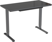 Стол для компьютера Cactus CS-EGD-BBK столешница стекло черный каркас черный