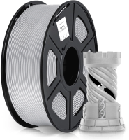 Пластик для принтера 3D Cactus CS-3D-PETG-1KG-SILVER PETG d1.75мм 1кг L316м 1цв.