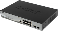 Коммутатор D-Link DGS-1210-10P/ME/B1A 8G 2SFP 8PoE управляемый