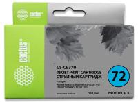 Картридж струйный Cactus CS-C9370 №72 фото черный (130мл) для HP DJ T610/T620/T770/T1100/T1100/T1120/T1200