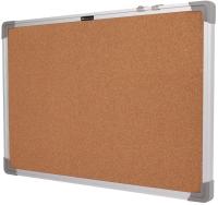 Доска пробковая Deli E39053 пробка коричневый 60x90см алюминиевая рама