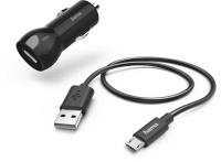 Комплект зар./устр. Hama H-183246 2.4A USB универсальное черный (00183246)