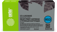 Картридж струйный Cactus CS-L0S58AE 953(есть ограничения по прошивке) черный (58мл) для HP OJ 7720 Pro/7730/7740/8210