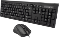 Клавиатура + мышь Оклик 600M клав:черный мышь:черный USB (337142)