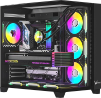 Корпус Formula Crystal Z9 черный без БП ATX 2xUSB3.0 1xUSB3.1 audio bott PSU