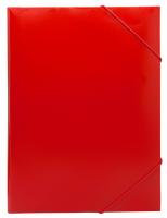 Папка на резинке Buro -PRB04RED A4 пластик кор.15мм 0.5мм красный