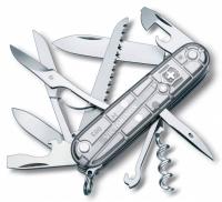 Нож перочинный Victorinox Huntsman (1.3713.T7) 91мм 15функц. серебристый полупрозрачный карт.коробка