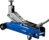 Домкрат Зубр Профессионал T77 подкатной гидравлический синий (43055-3)