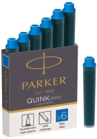 Картридж Parker Quink Z17 Mini (CW1950409) синие чернила для ручек перьевых для Parker (6шт)