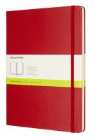 Блокнот Moleskine CLASSIC QP092F2 XLarge 190х250мм 192стр. нелинованный твердая обложка красный