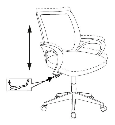 Кресло детское Бюрократ BUROKIDS 1 W мультиколор геометрия крестов. пластик пластик белый