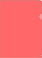 Папка-уголок Бюрократ Economy -E100RED тисненый A4 пластик 0.10мм красный