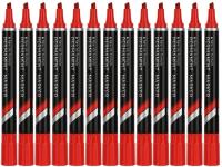 Набор маркеров перманентных Deli EU10140-P Think скошенный пиш. наконечник 1.5-5мм красный коробка к