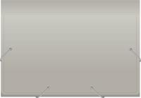 Портфель Бюрократ -BPR6GREY 6 отдел. A4 пластик 0.7мм серый
