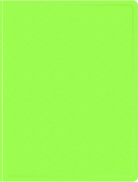 Папка метал.зажим Бюрократ Double Neon DNE07CLETT A4 пластик 0.7мм кор.27мм карм.прод.внут. салатовый