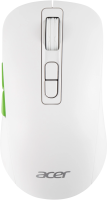 Мышь Acer OMR311 белый оптическая 2400dpi беспров. BT/Radio USB 7but (ZL.MCECC.034)