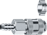 Переходник для пневмоинструмента Зубр 64917-10 серый