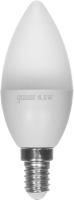 Лампа светодиодная Gauss 6.5Вт цок.:E14 свеча 220B 3000K св.свеч.бел.теп. 35-C (упак.:1шт) (103101107)