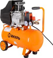 Компрессор поршневой Вихрь КМП-24/230АМ масляный 230л/мин 24л 1600Вт оранжевый